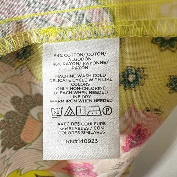 LOFT Floral Strappy Flounce Summer Midi Casual Dress Size 6 - Picture 5 of 10